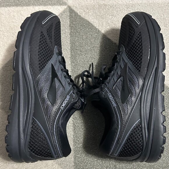 Brooks ⭐️EUC⭐ Men's Addiction 13 Running Sneakers Black/Ebony Men's 9.5 WIDE - Picture 9 of 12